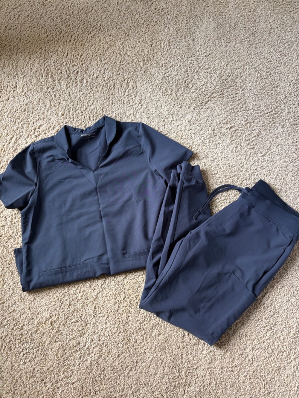 Mandala Gray Scrub Set